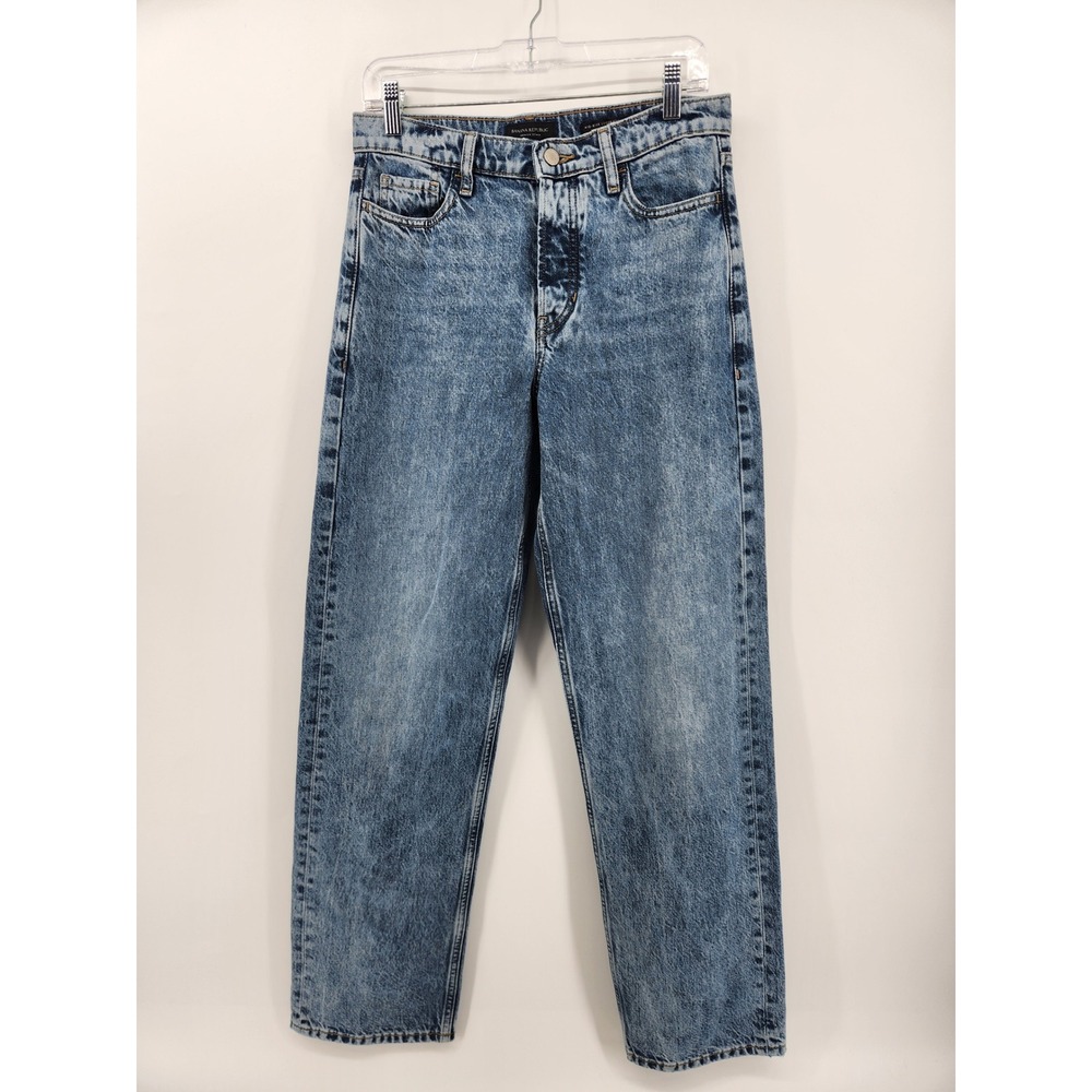 Banana Republic‎ Premium Denim Mid-Rise Loose Stovepipe Jeans Women's 26